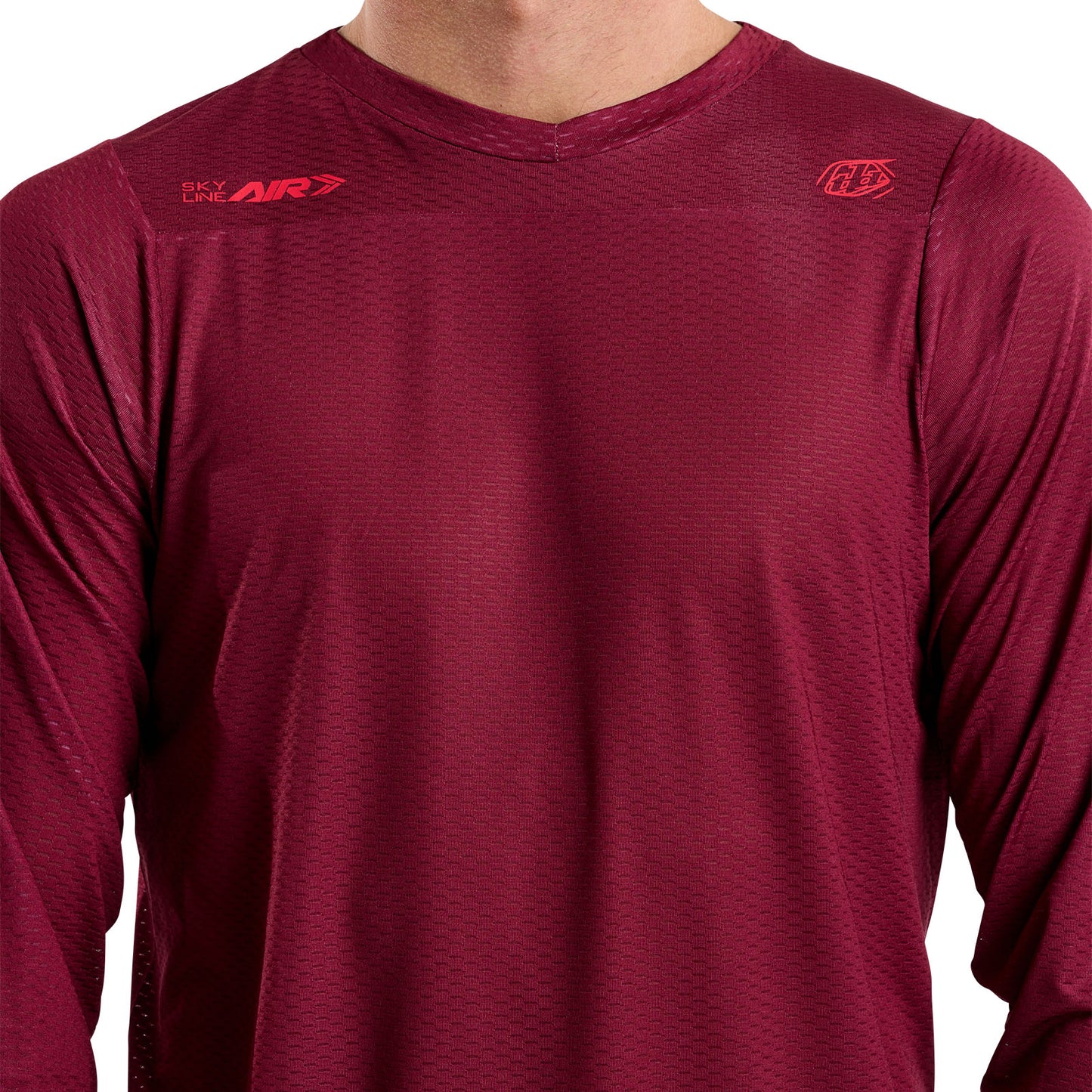 Skyline Air Long Sleeve Jersey Mono Oxblood