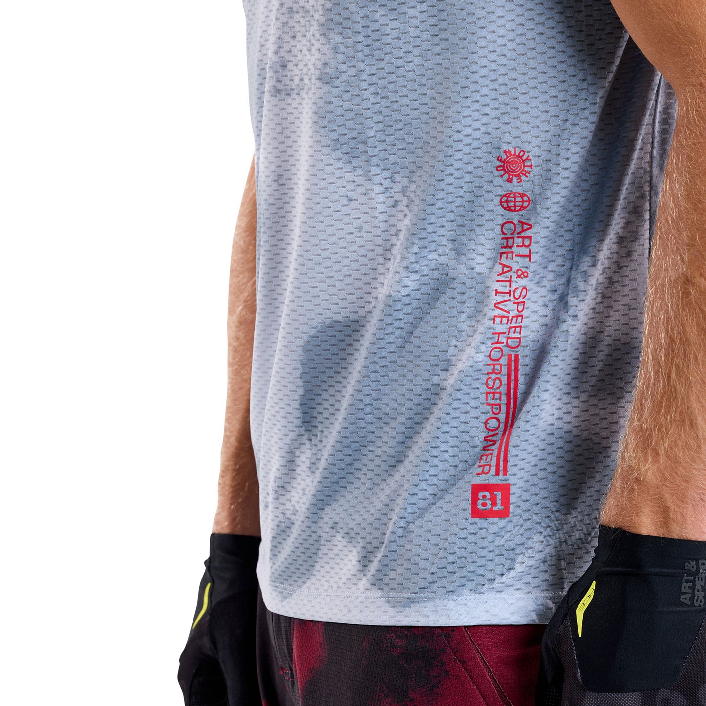 Skyline Air Short Sleeve Jersey Flared Concrete